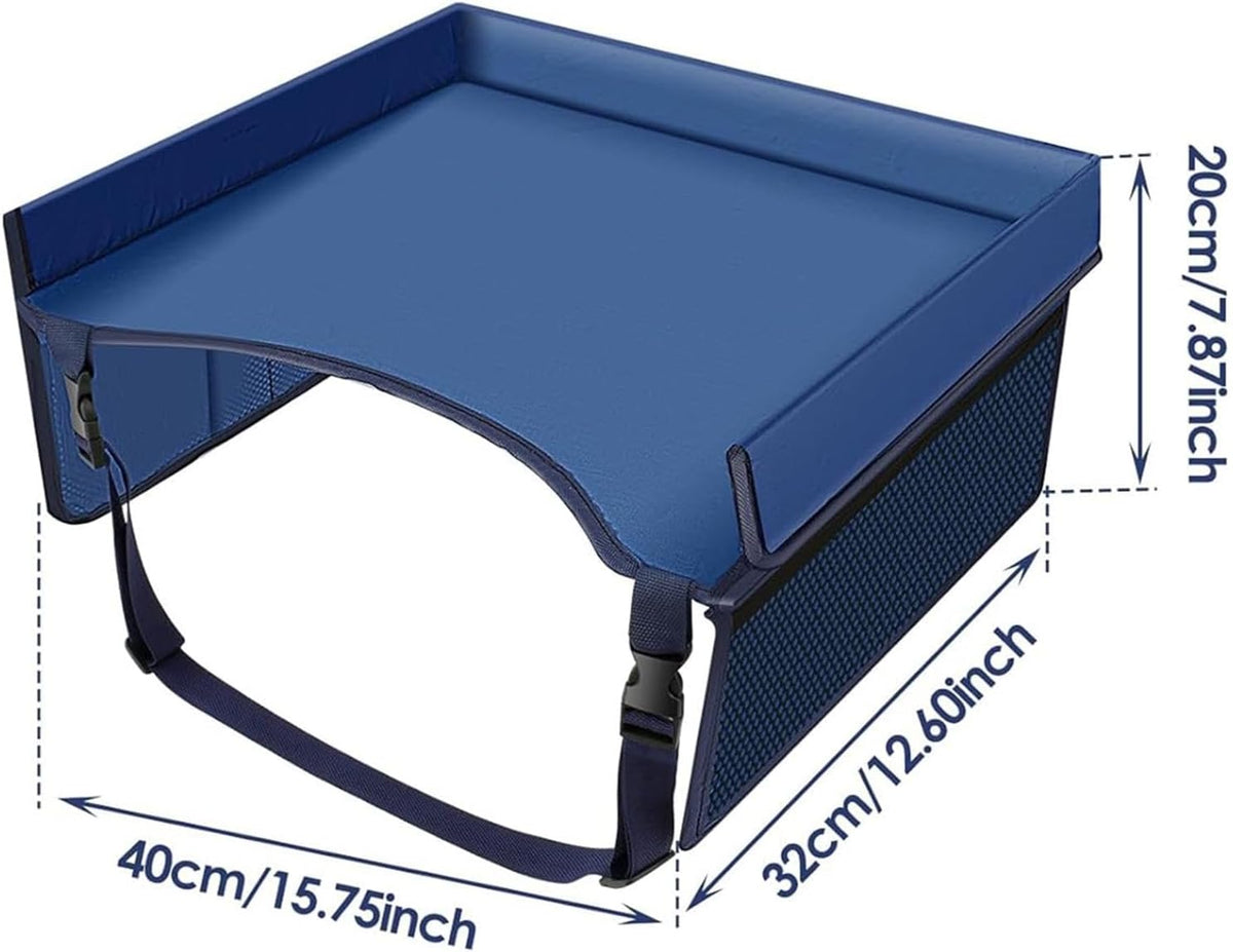 Folding Kids Lap Desk - Car Seat Travel Tray for Road Trip Activities