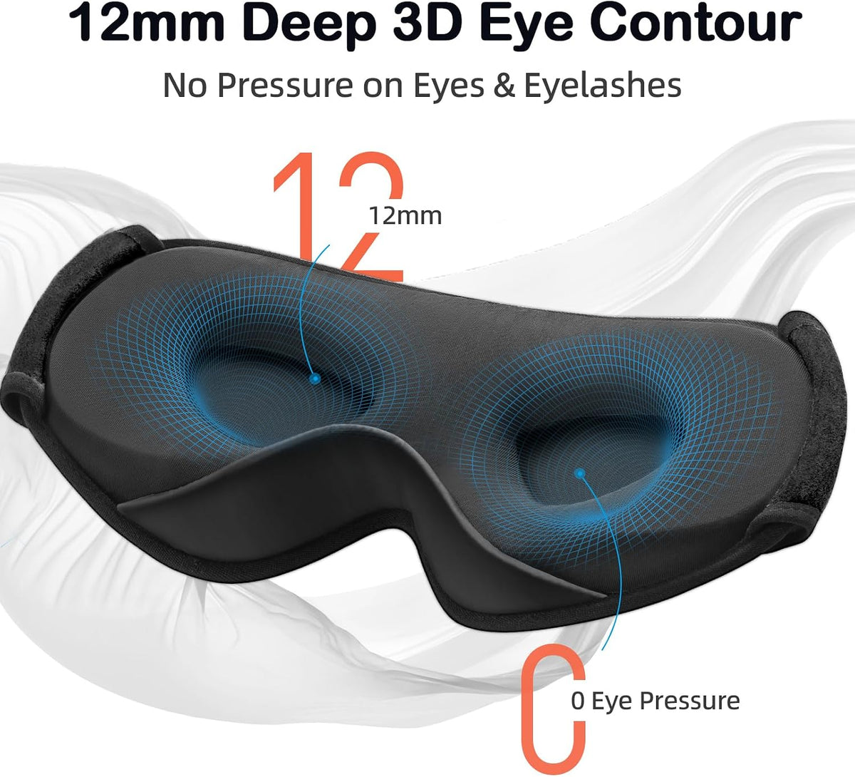 3D Blackout Sleep Eye Mask for Side Sleepers – view 4