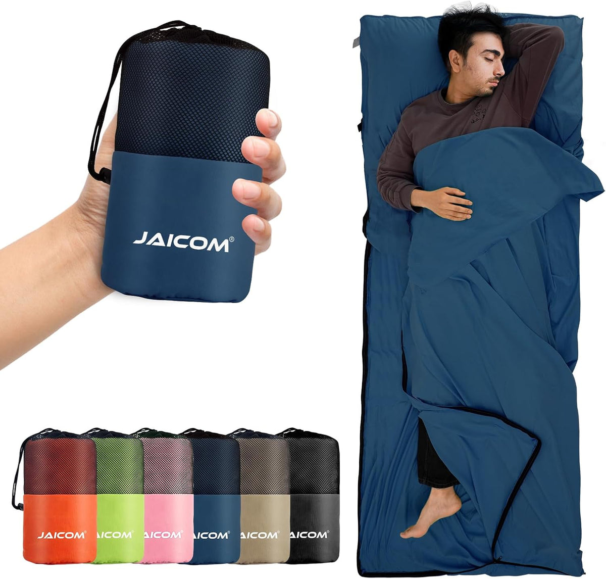 Sleeping Bag Liner, Ultralight Travel Sheets, Soft & Portable