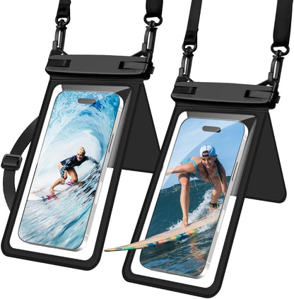 Waterproof Phone Pouch, 2 Pack Large Phone Waterproof Phone Case
