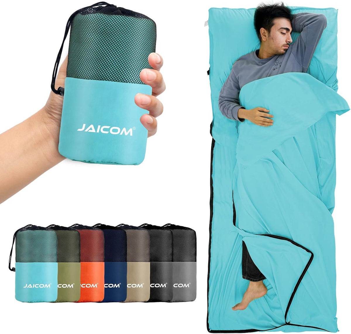 Sleeping Bag Liner, Ultralight Travel Sheets, Soft & Portable