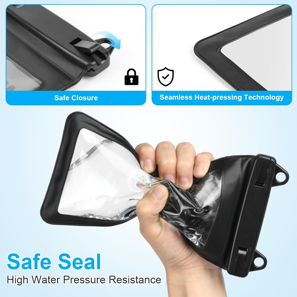 Waterproof Phone Pouch, 2 Pack Large Phone Waterproof Phone Case