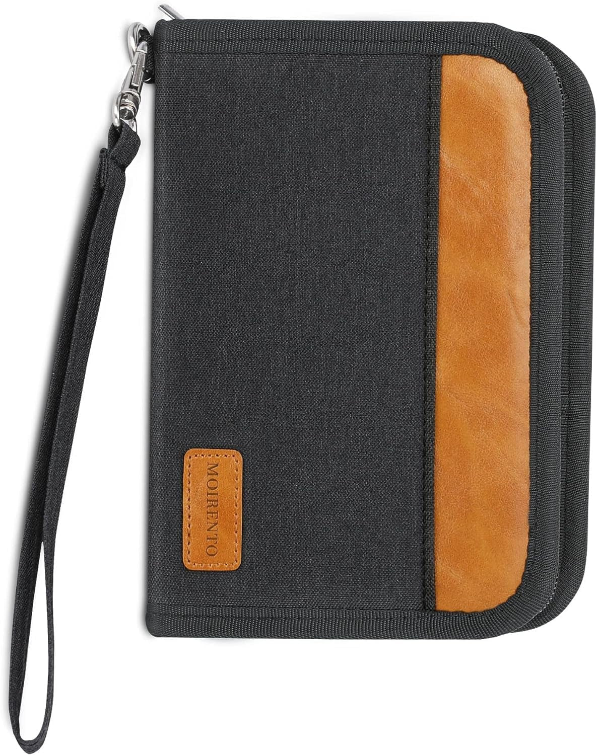 RFID Passport Holder Travel Wallet for 2 - A5 Zip Purse, Red
