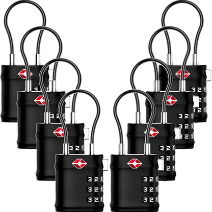 Suitcase Locks, Luggage Locks, TSA Approved Luggage Locks,Charcoal,2