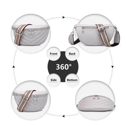 Miss Lulu Wide Strap Bum Bag Lightweight Adjustable Waist Bag