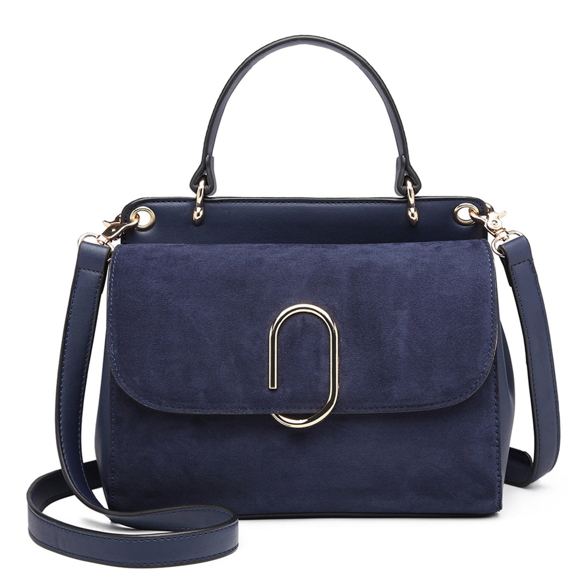 Kono Miss Lulu Stylish Ladies Leather Handbag Shoulder Bag Black