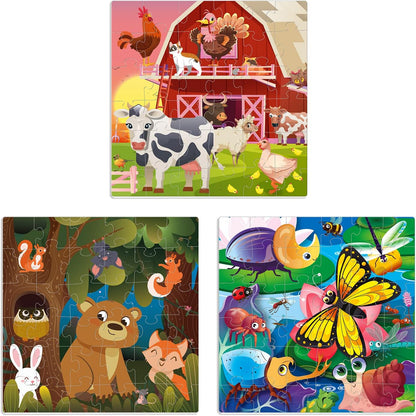 Toddler Magnetic Puzzles for 3 4 Year Olds - Travel Games for Kids 3-5
