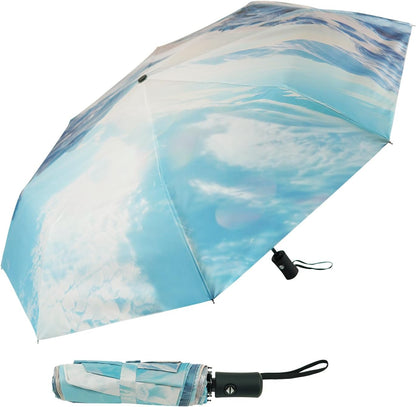 Travel Umbrella Windproof Automatic Unbreakable UV Protection
