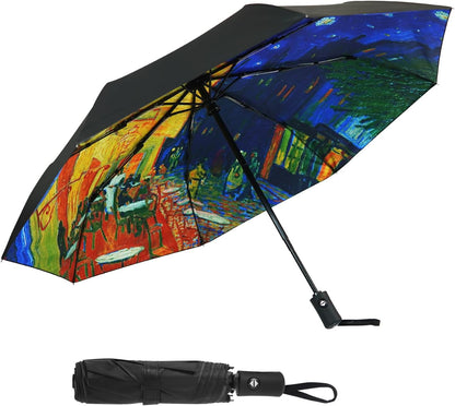 Travel Umbrella Windproof Automatic Unbreakable UV Protection
