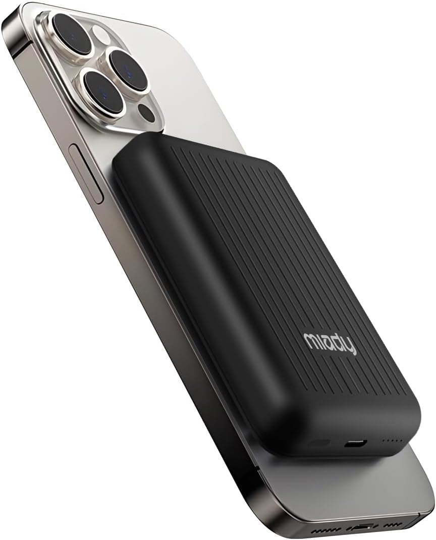 for Magsafe Power Bank, 5000Mah Magnetic Slim Portable Charger