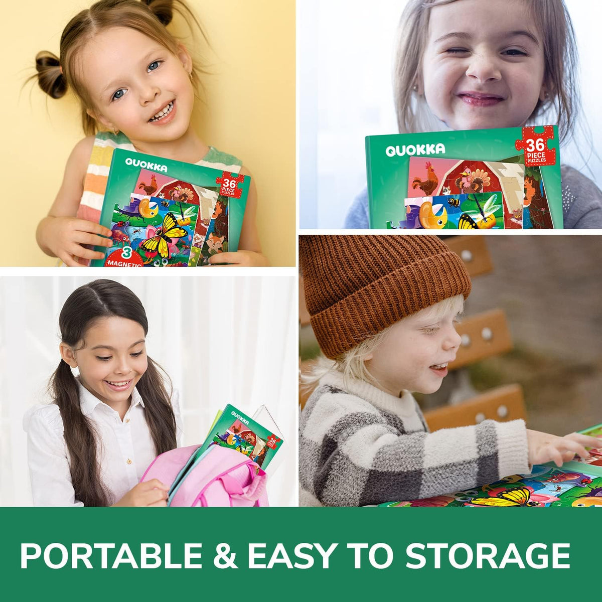 Toddler Magnetic Puzzles for 3 4 Year Olds - Travel Games for Kids 3-5