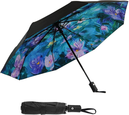 Travel Umbrella Windproof Automatic Unbreakable UV Protection