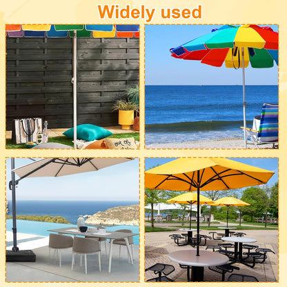 Holiday Accessories, Beach Accessories, Parasol Hooks for Holiday, Six Hook Hanger for Umbrella and Parasol, Portable Bag Hooks and Wrap Maker, Compact 13.5 by 9.5 Cm Design