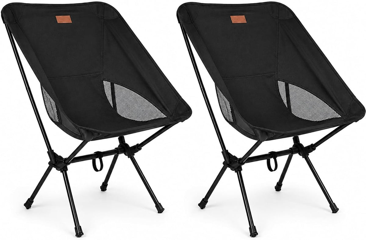 Folding Camping Chair, Pack of 1 - Compact & Lightweight Outdoor Chair for Adults, Comfortable Sitting, Ideal for Garden, Beach, Picnic, and Adventures (Red)