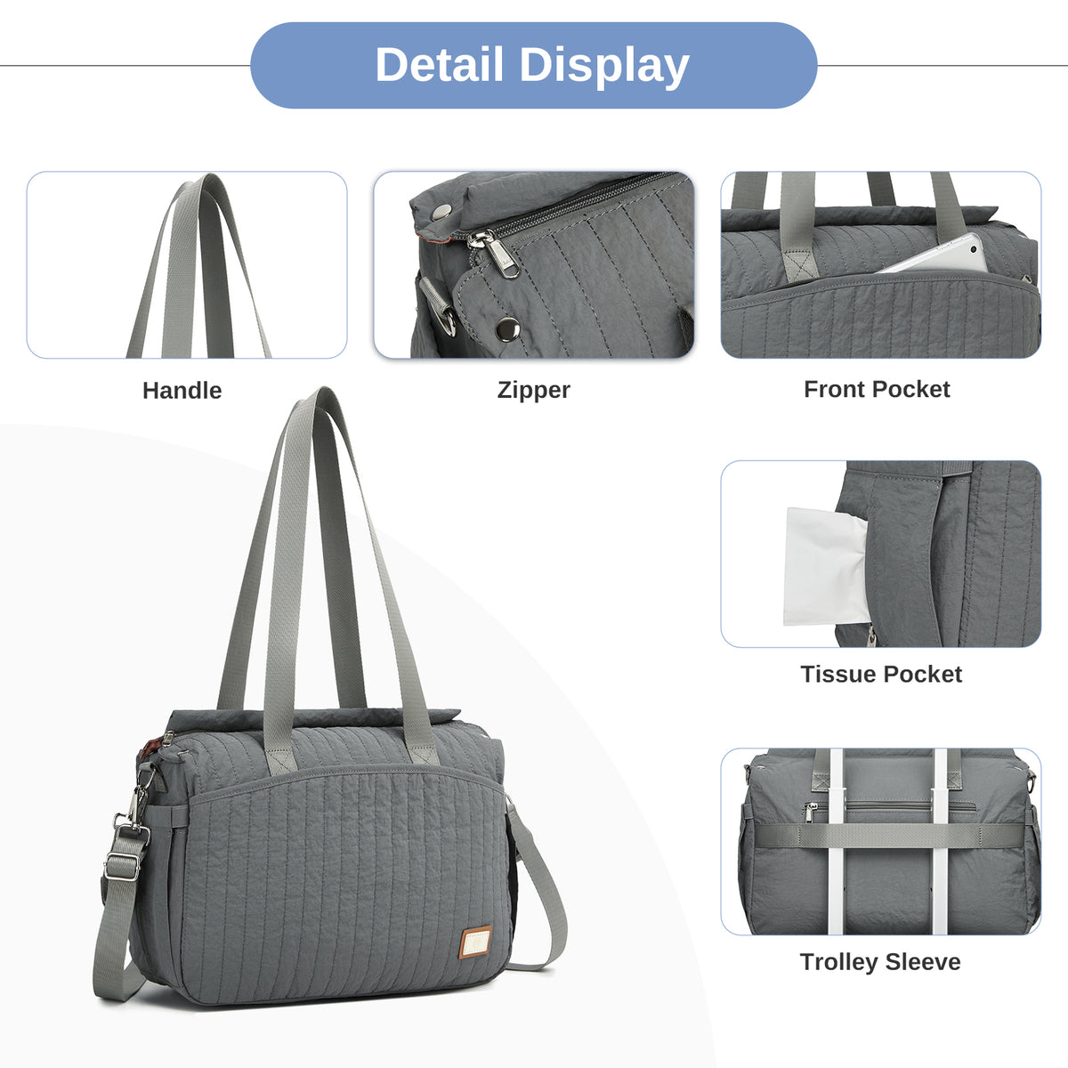 Miss Lulu Stylish and Spacious Maternity Diaper Bag