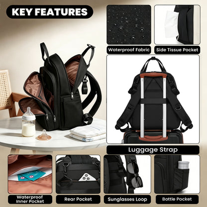 Miss Lulu Stylish Multifunctional Baby Changing Backpack