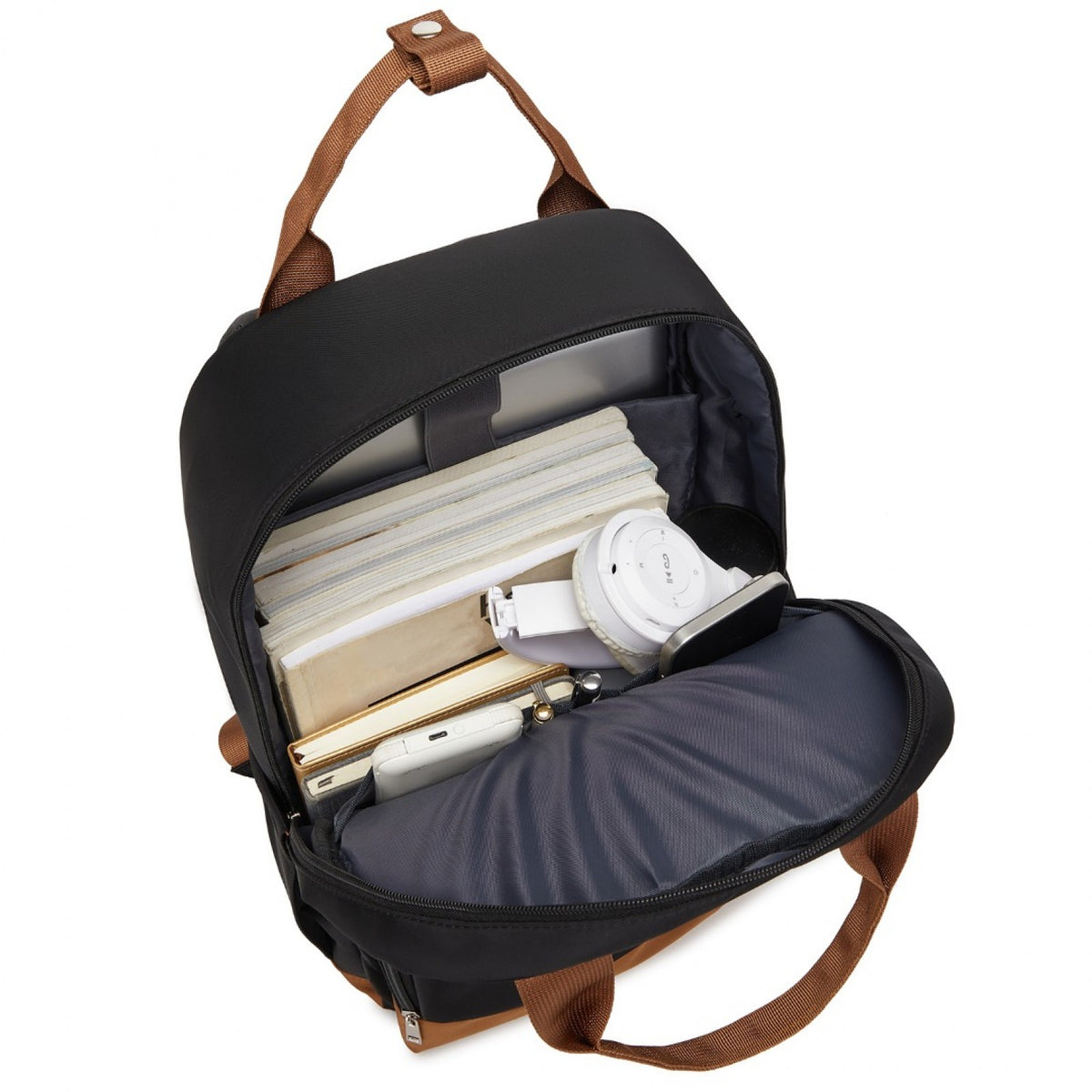 Kono Casual Contemporary Backpack with Laptop Sleeve & Padded Straps for Daily