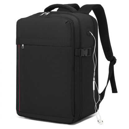 Kono 20L Cabin Backpack with Red Trim for 15.6” Laptop– Water-Resistant Travel