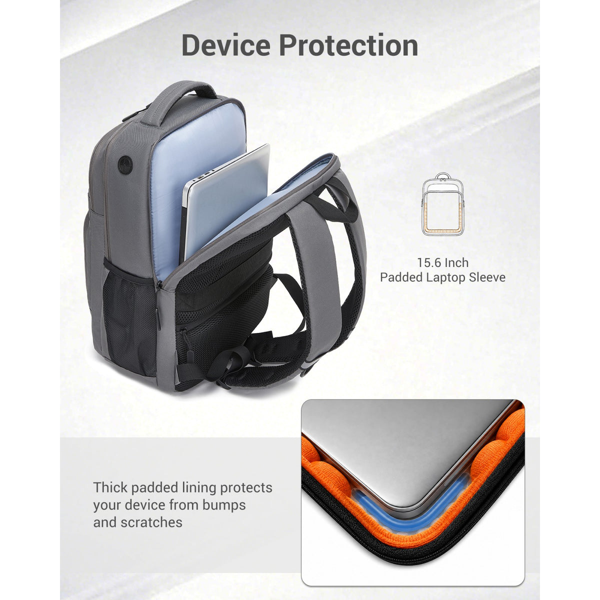 Kono Laptop Backpack with 15.6" Laptop Compartment