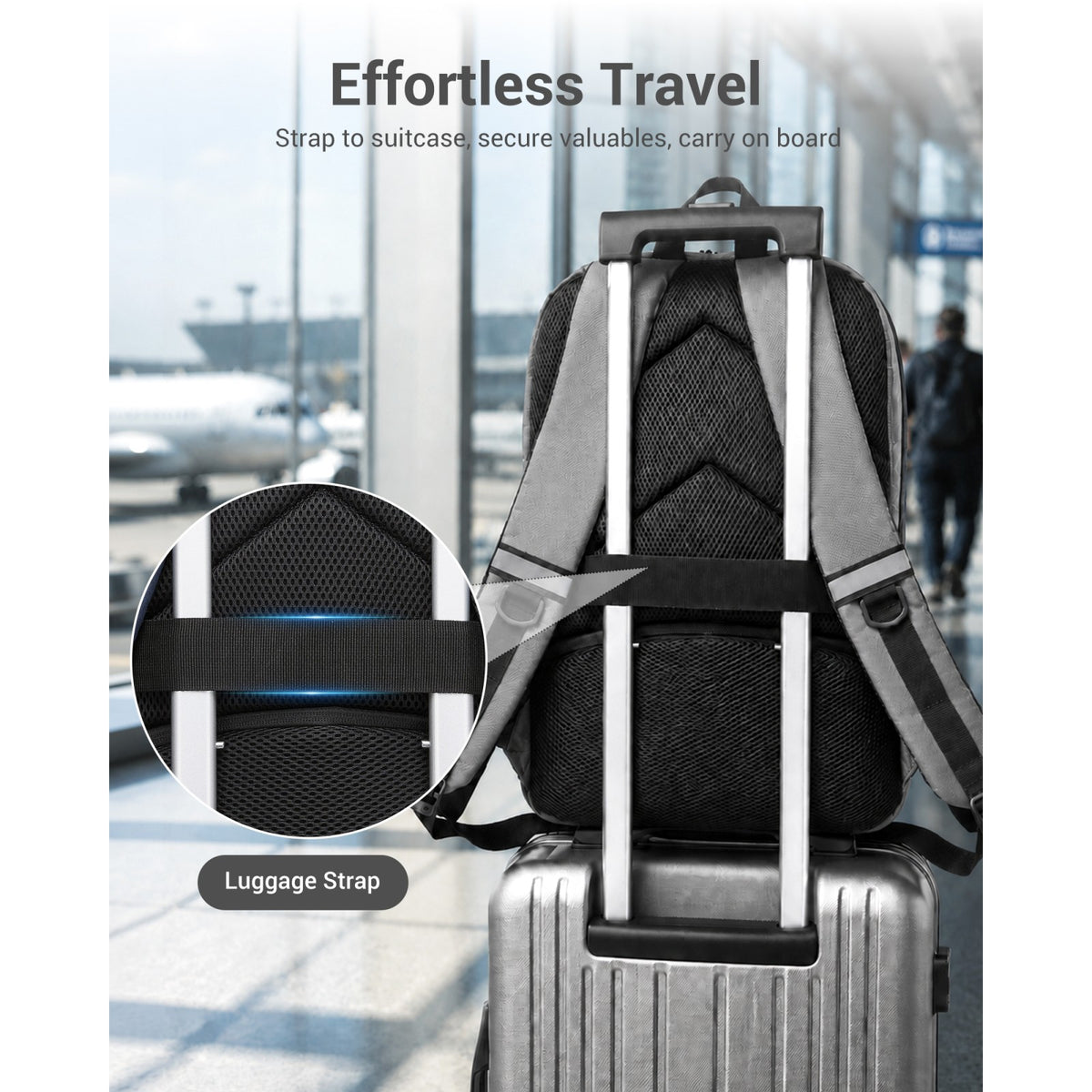 Kono Laptop Backpack with 15.6" Laptop Compartment
