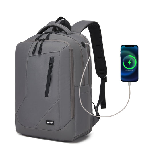 Kono Laptop Backpack with 15.6" Laptop Compartment, Stylish Commuter Bag
