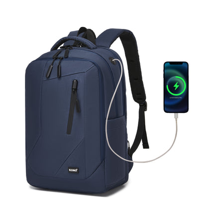 Kono Laptop Backpack with 15.6" Laptop Compartment, Stylish Commuter Bag