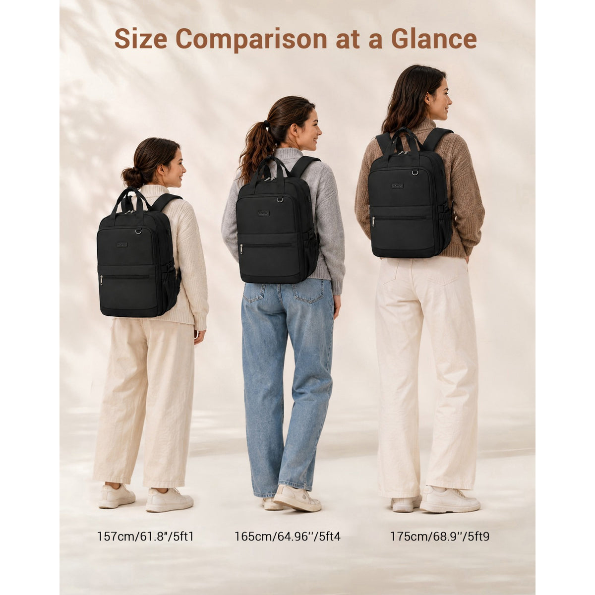 Kono Functional Water-Resistant Laptop Backpack, Trendy Design