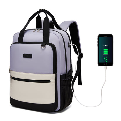 Kono Functional Water-Resistant Laptop Backpack, Trendy Design