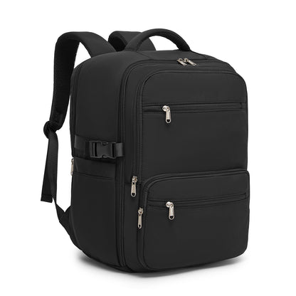 Kono Compact 15.6" Laptop Travel Backpack- 40x30x20cm, Fits Under Seat Storage