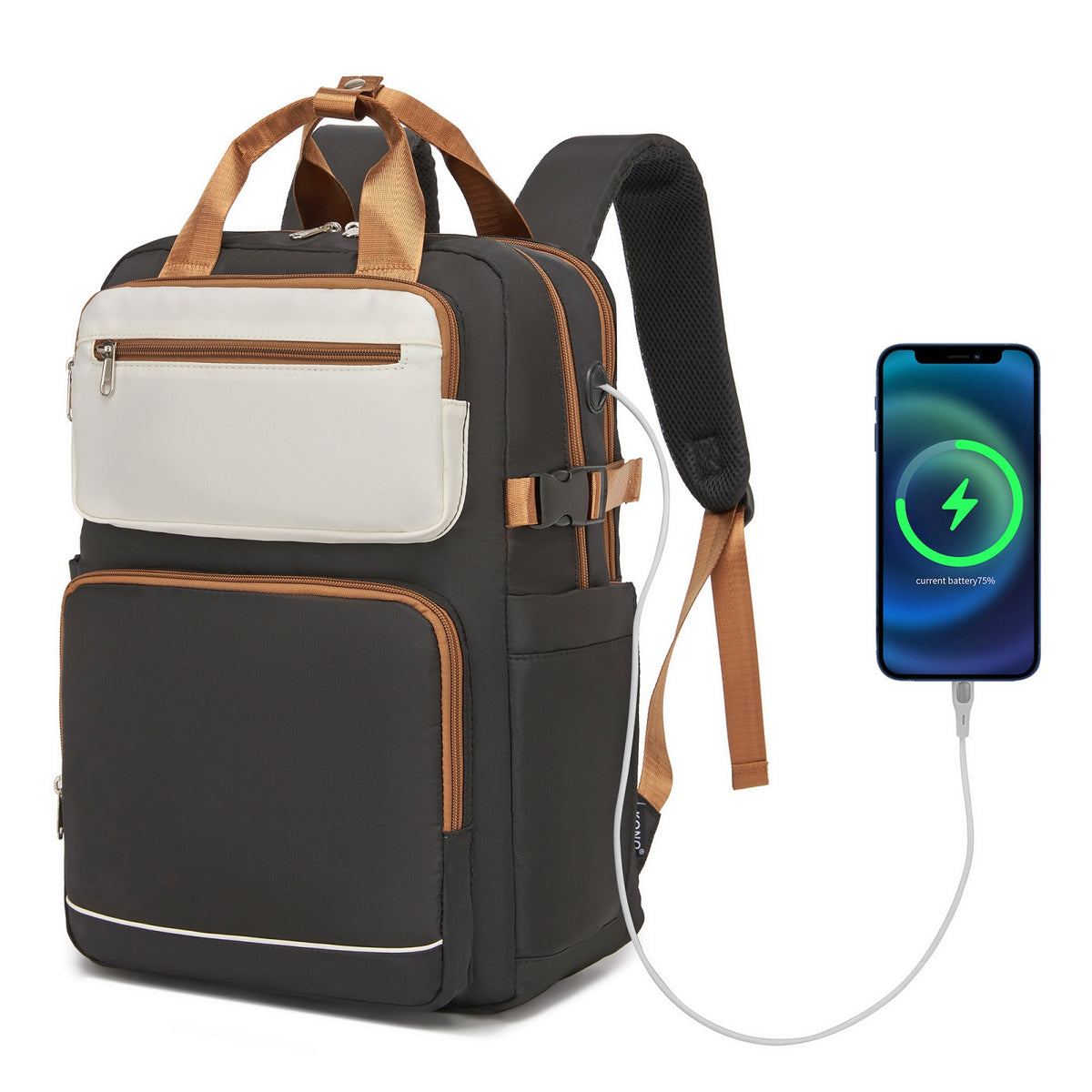 Kono Spacious Water-Resistant Laptop Backpack for Travel & Commuting- 15.6"