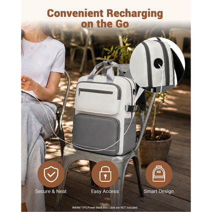 Kono Spacious Water-Resistant Laptop Backpack for Travel & Commuting- 15.6"