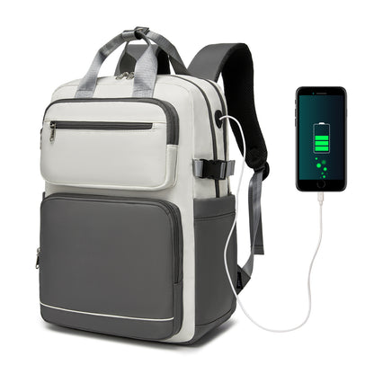Kono Spacious Water-Resistant Laptop Backpack for Travel & Commuting- 15.6"