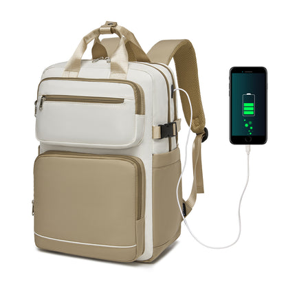 Kono Spacious Water-Resistant Laptop Backpack for Travel & Commuting- 15.6"