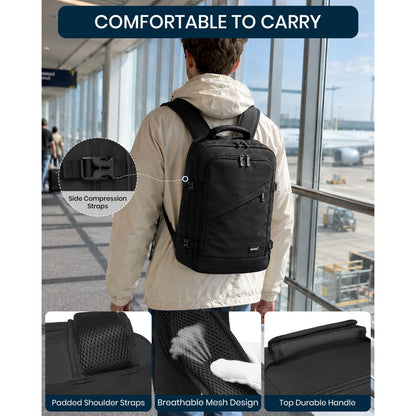 Kono Multi-purpose Business Backpack–Fits 15.6" Laptop, Ideal for Work