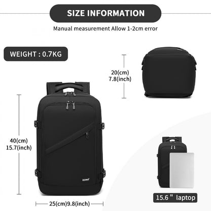 Kono Multi-purpose Business Backpack–Fits 15.6" Laptop, Ideal for Work