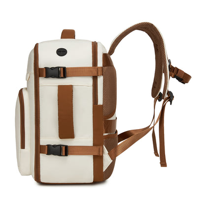 Kono Cabin Travel Backpack 40×20×30 cm– Water-Resistant, Multi-Compartment