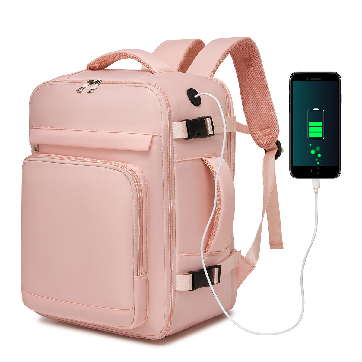 Kono Cabin Travel Backpack 40×20×30 cm– Water-Resistant, Multi-Compartment