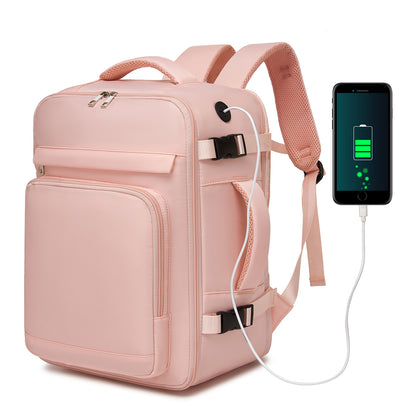 Kono Cabin Travel Backpack 40×20×30 cm– Water-Resistant, Multi-Compartment