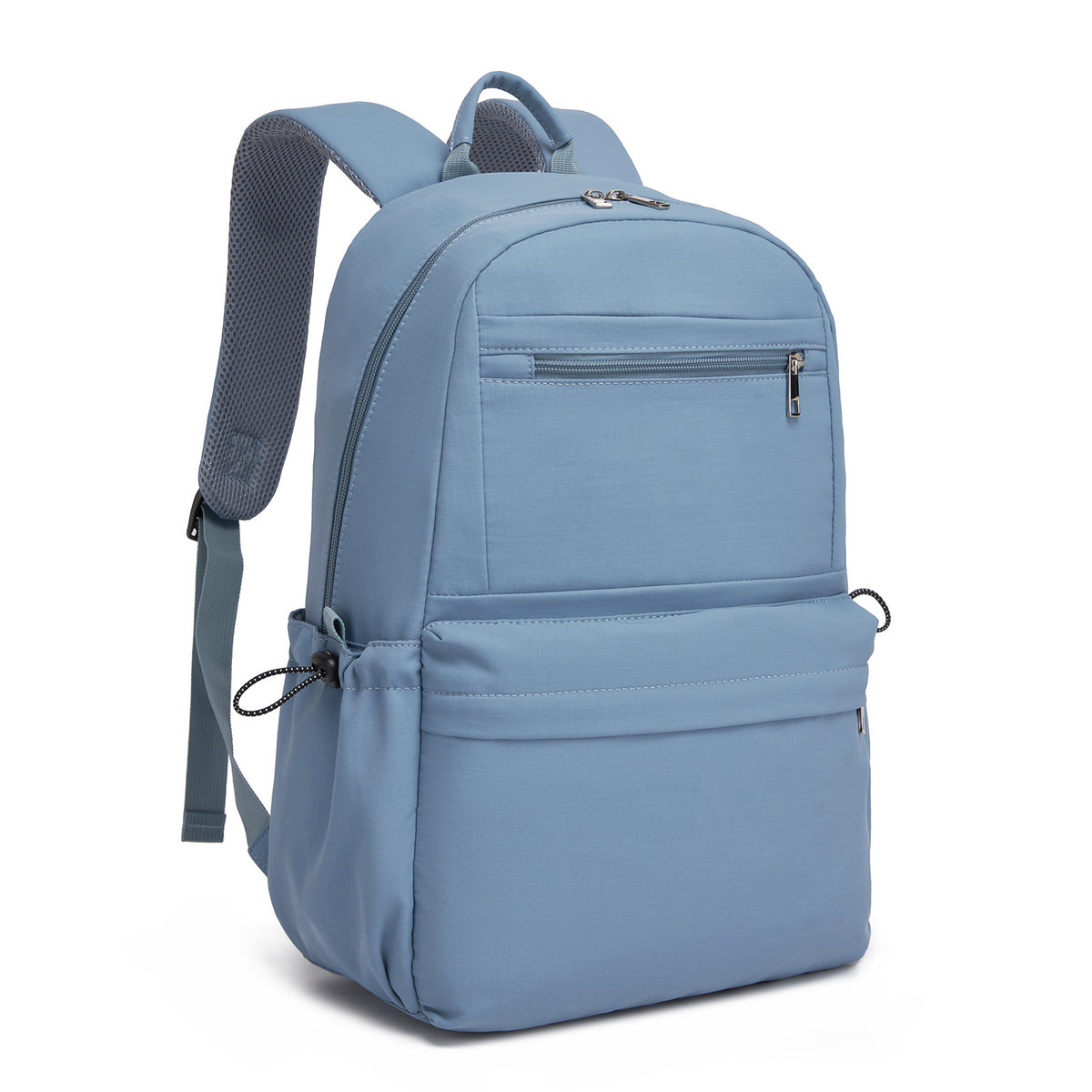 KONO Stylish Solid-Color Casual Backpack for School and Weekend Trips