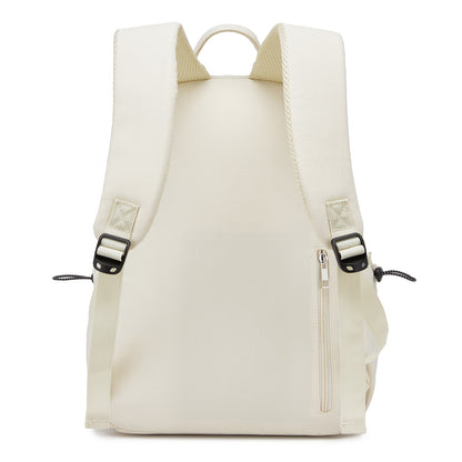 KONO Stylish Solid-Color Casual Backpack for School and Weekend Trips