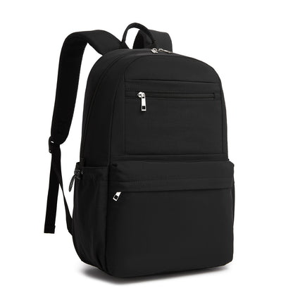 KONO Stylish Solid-Color Casual Backpack for School and Weekend Trips