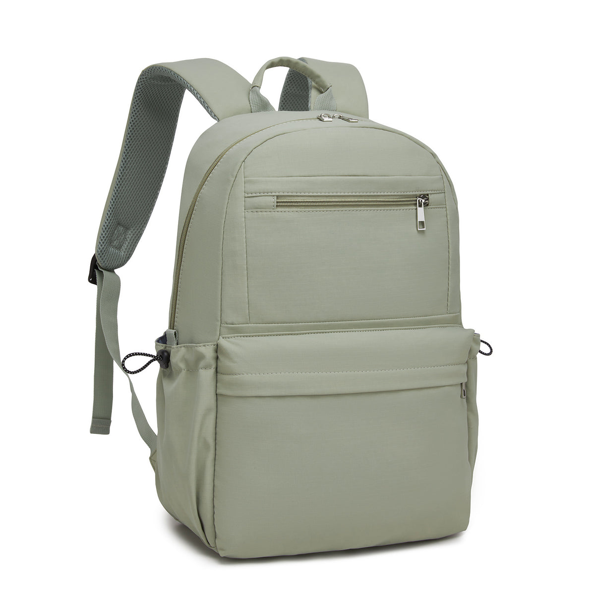 KONO Stylish Solid-Color Casual Backpack for School and Weekend Trips