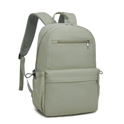 KONO Stylish Solid-Color Casual Backpack for School and Weekend Trips