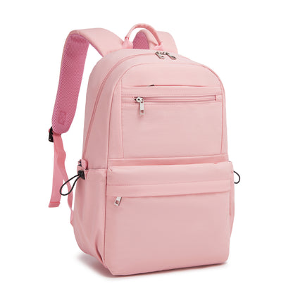 KONO Stylish Solid-Color Casual Backpack for School and Weekend Trips