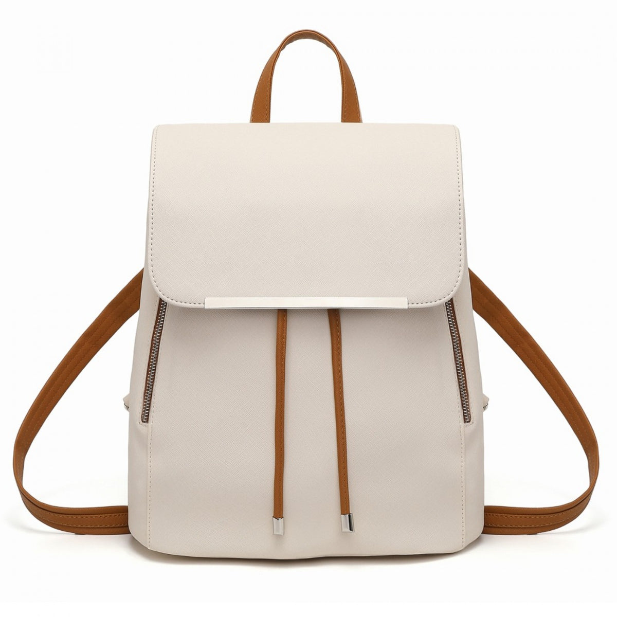 Miss Lulu Stylish Faux Leather Backpack Secure Daypack