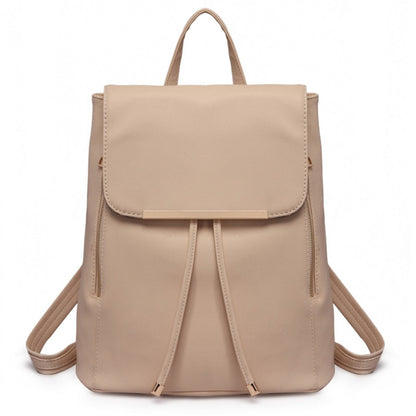 Miss Lulu Stylish Faux Leather Backpack Secure Daypack