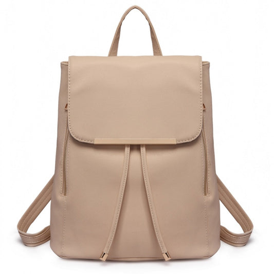 Miss Lulu Stylish Faux Leather Backpack Secure Daypack