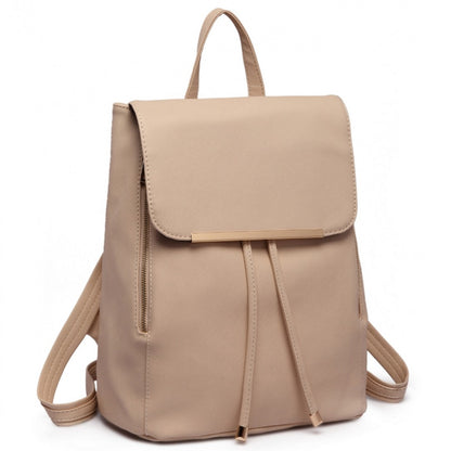 Miss Lulu Stylish Faux Leather Backpack Secure Daypack