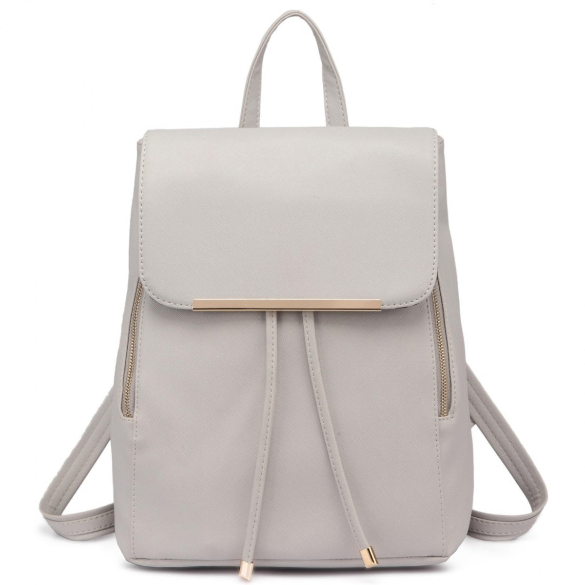 Miss Lulu Stylish Faux Leather Backpack Secure Daypack