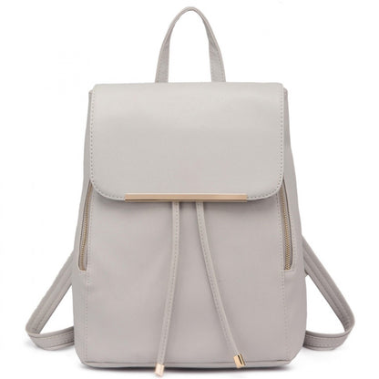 Miss Lulu Stylish Faux Leather Backpack Secure Daypack